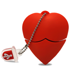 Love Heart USB Flash Drive - 16GB